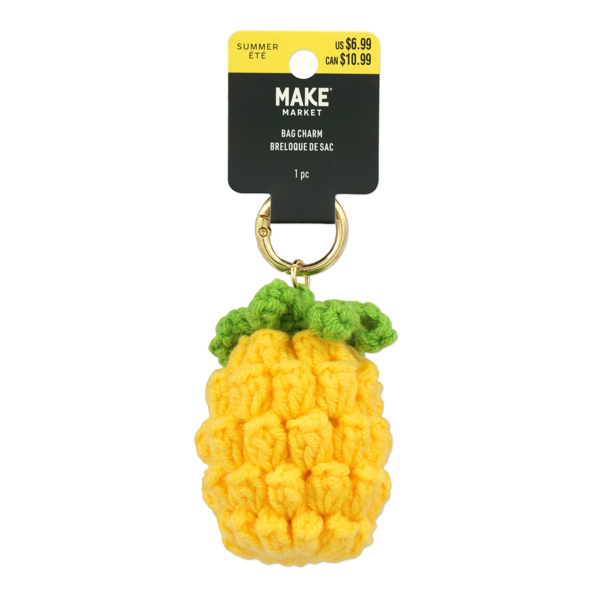Summer Knit Pineapple Bag Charm by Make Market®